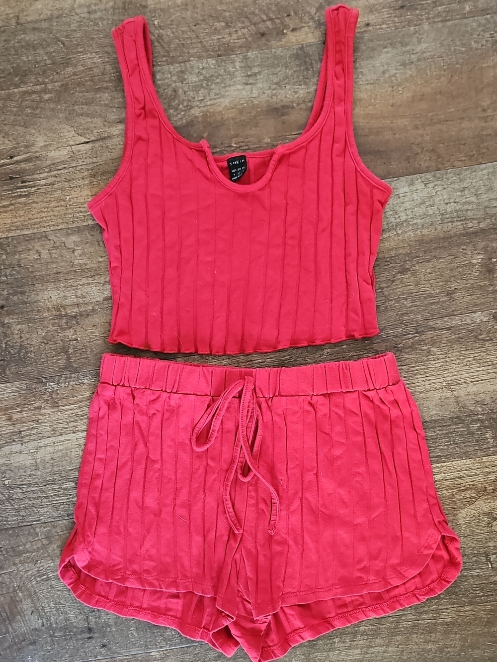 Women's Ribbed Tank & Short Set